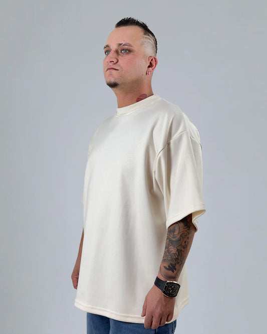 CAMISETA OVERSIZE CREMA